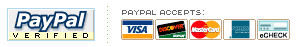 PayPal accepts these forms of payments: Visa, Discover, MasterCard, American Express, and checks.
